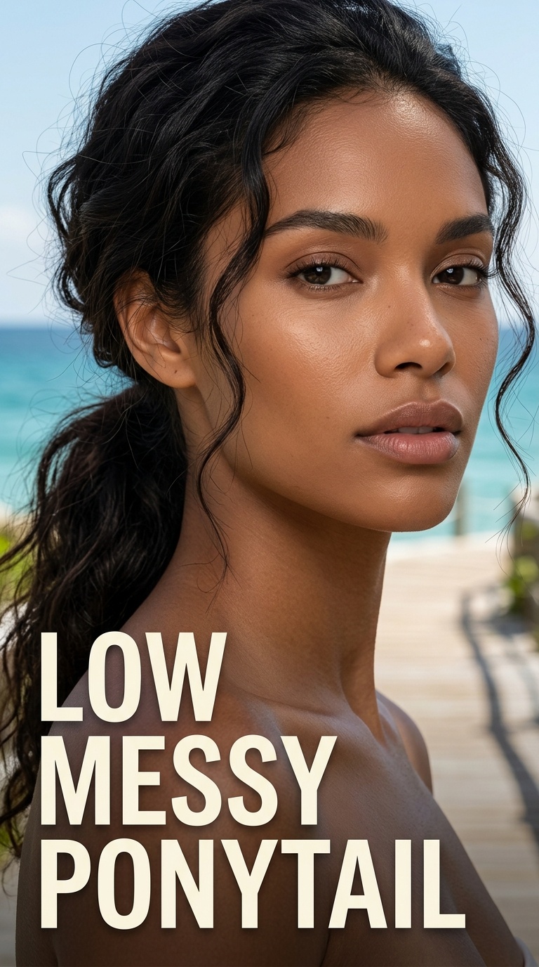 Low Messy Ponytail