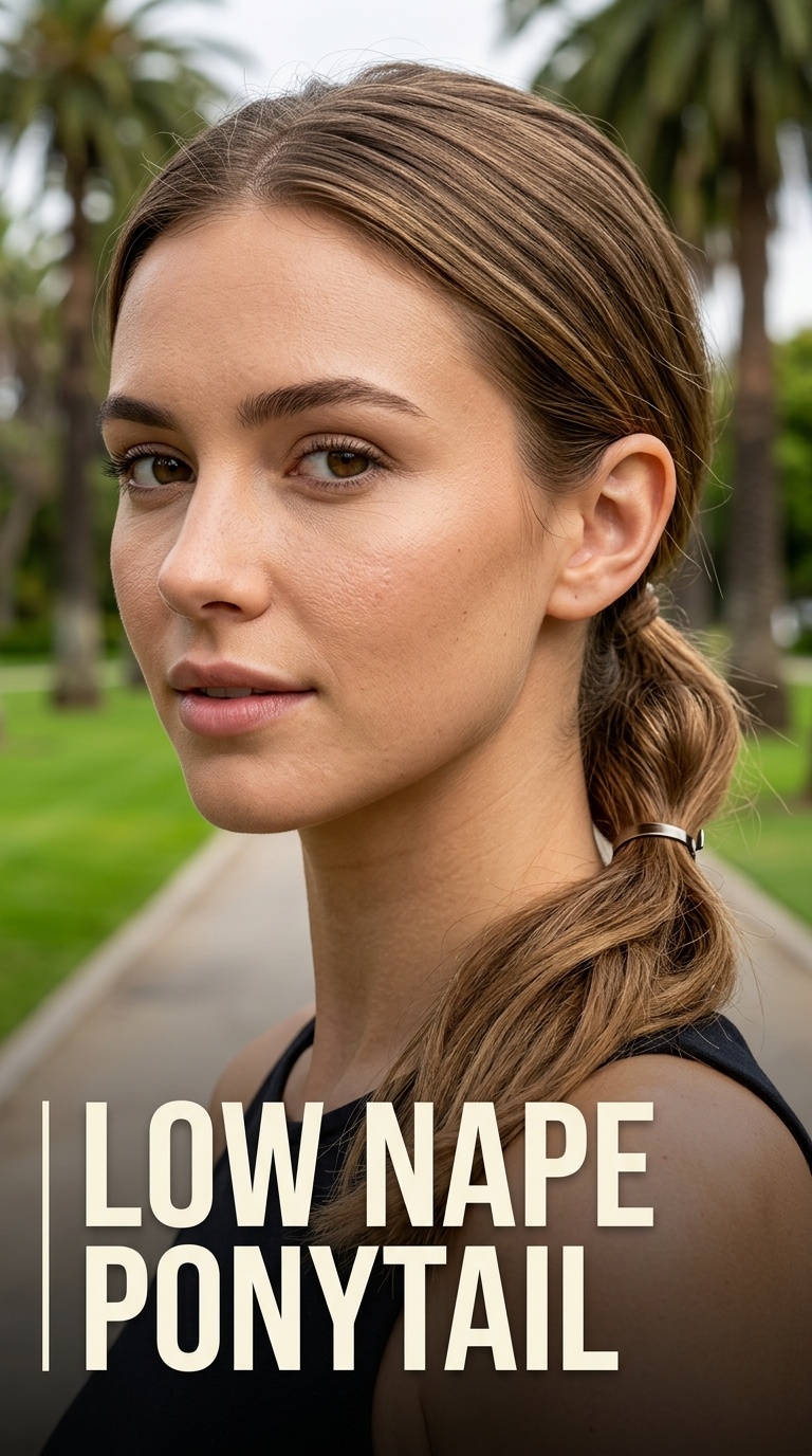 Low Nape Ponytail