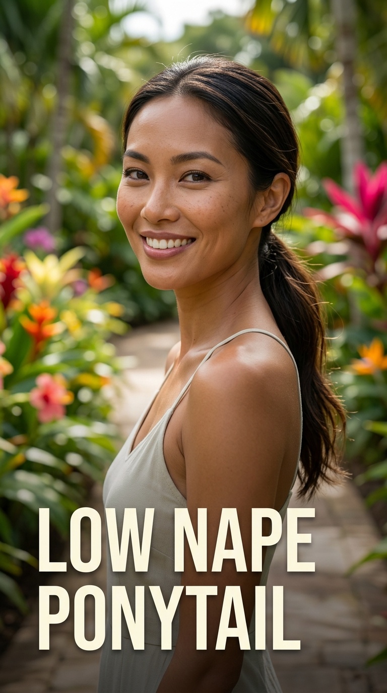 Low Nape Ponytail