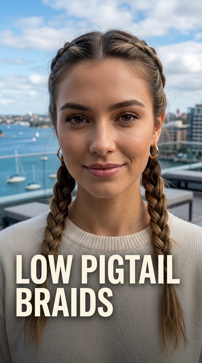 Low Pigtail Braids