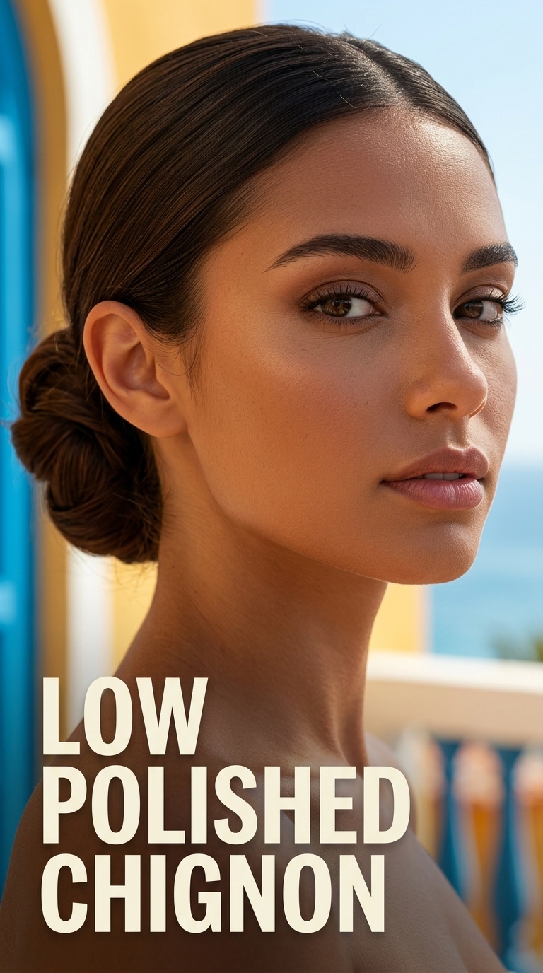 Low Polished Chignon