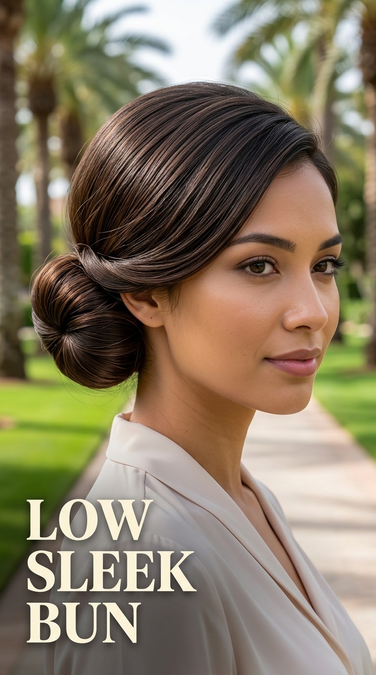 Low Sleek Bun