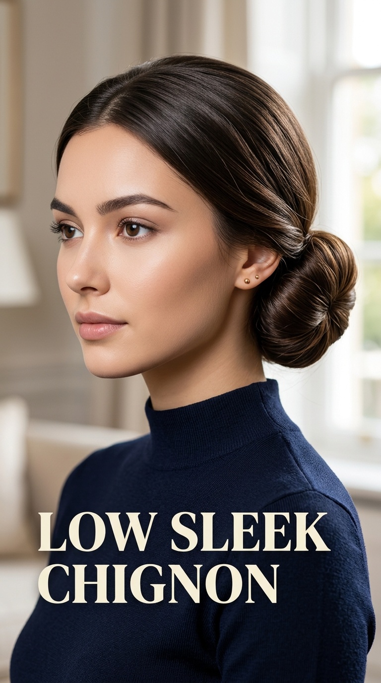 Low Sleek Chignon