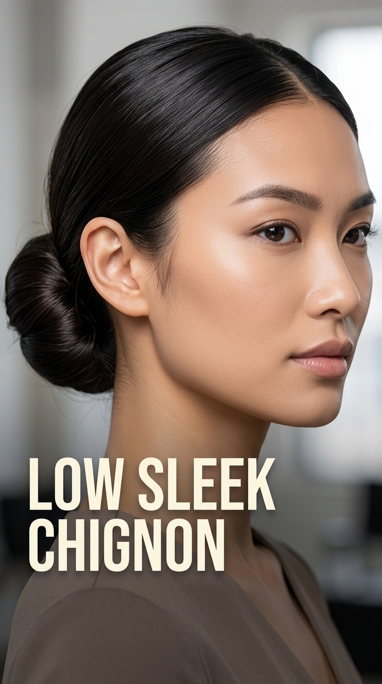 Low Sleek Chignon