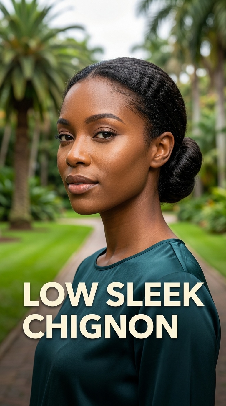 Low Sleek Chignon