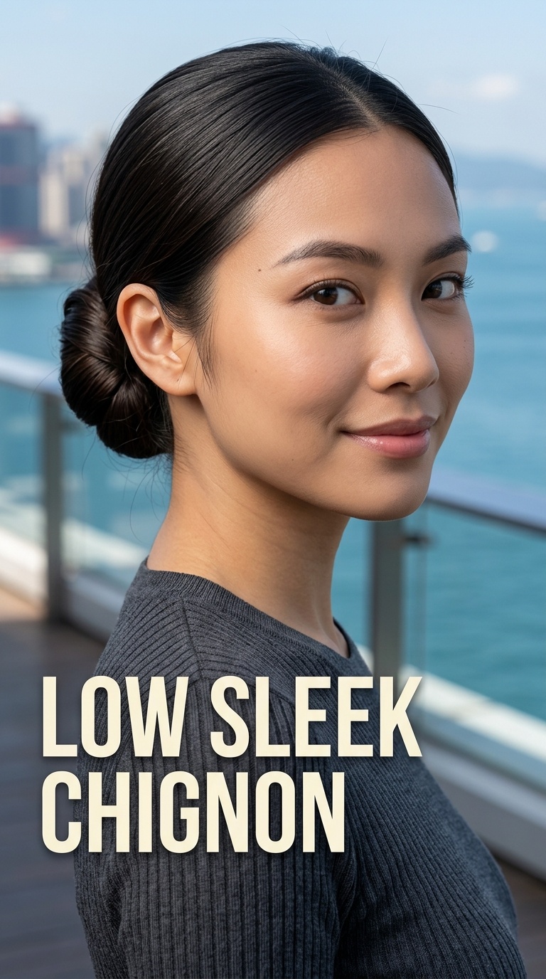 Low Sleek Chignon