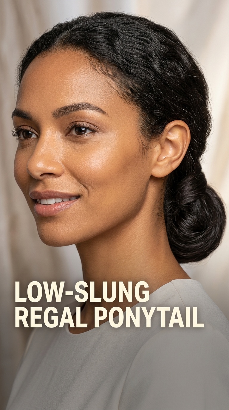 Low-Slung Regal Ponytail