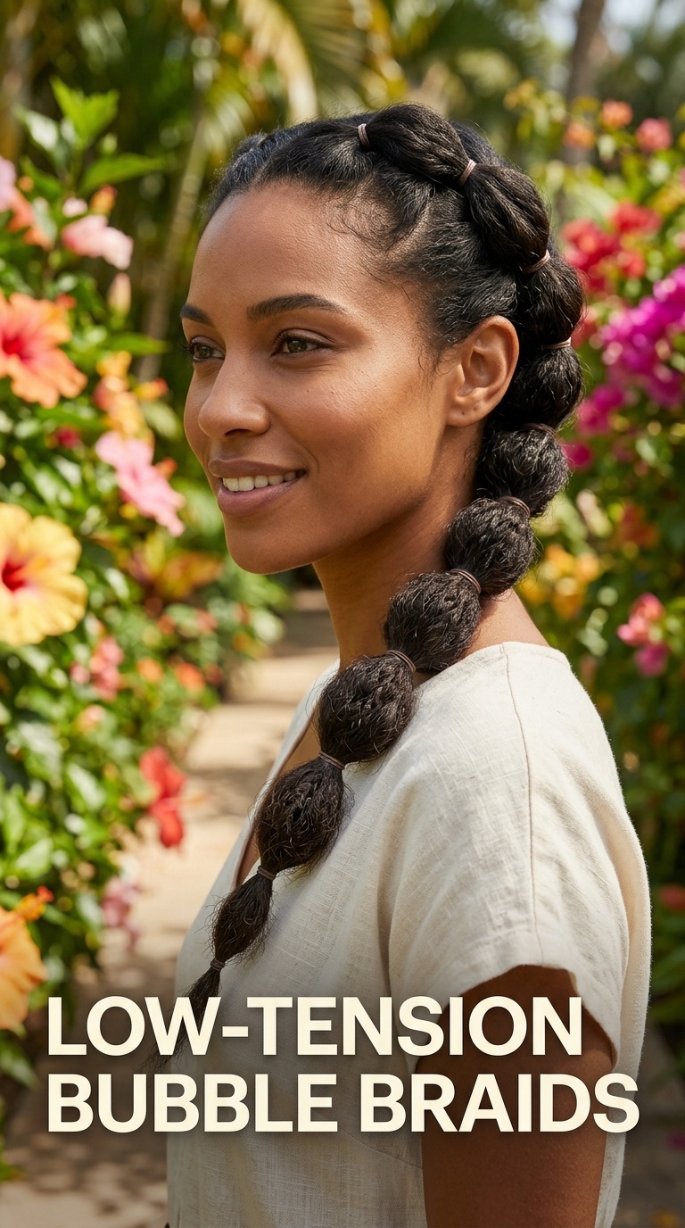 Low-Tension Bubble Braids