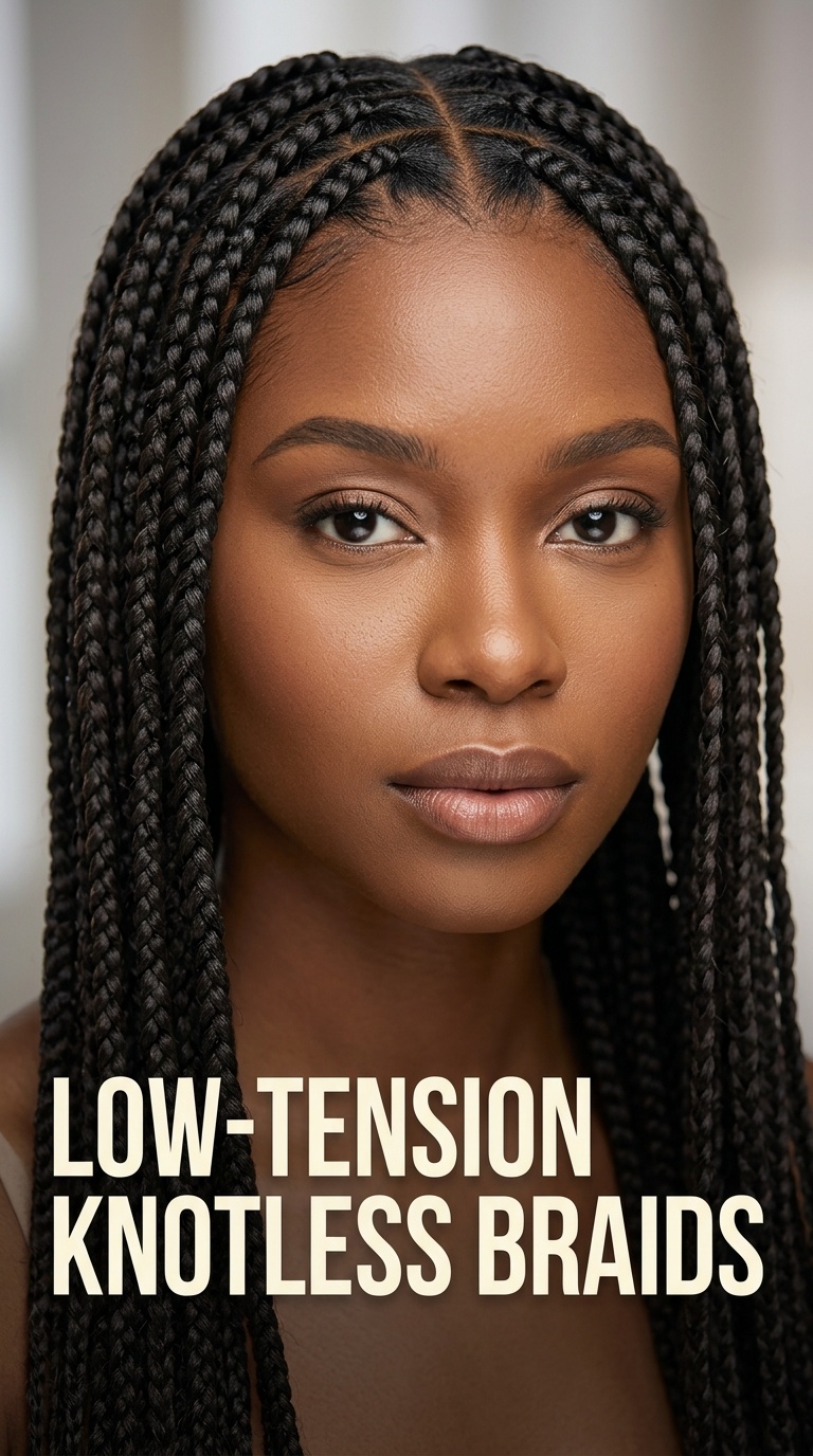 Low-Tension Knotless Braids