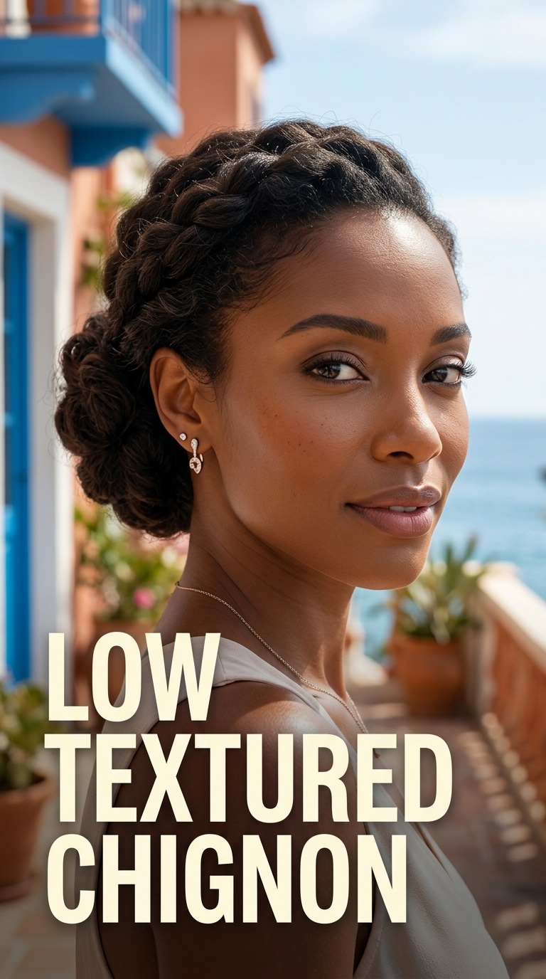Low Textured Chignon