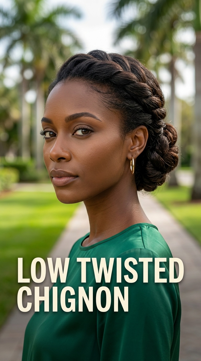 Low Twisted Chignon