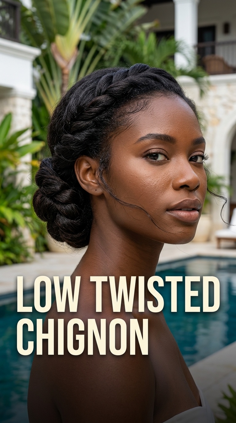 Low Twisted Chignon