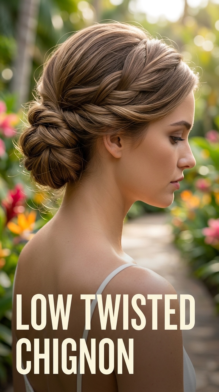 Low Twisted Chignon