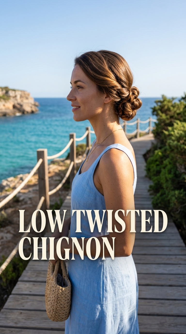 Low Twisted Chignon