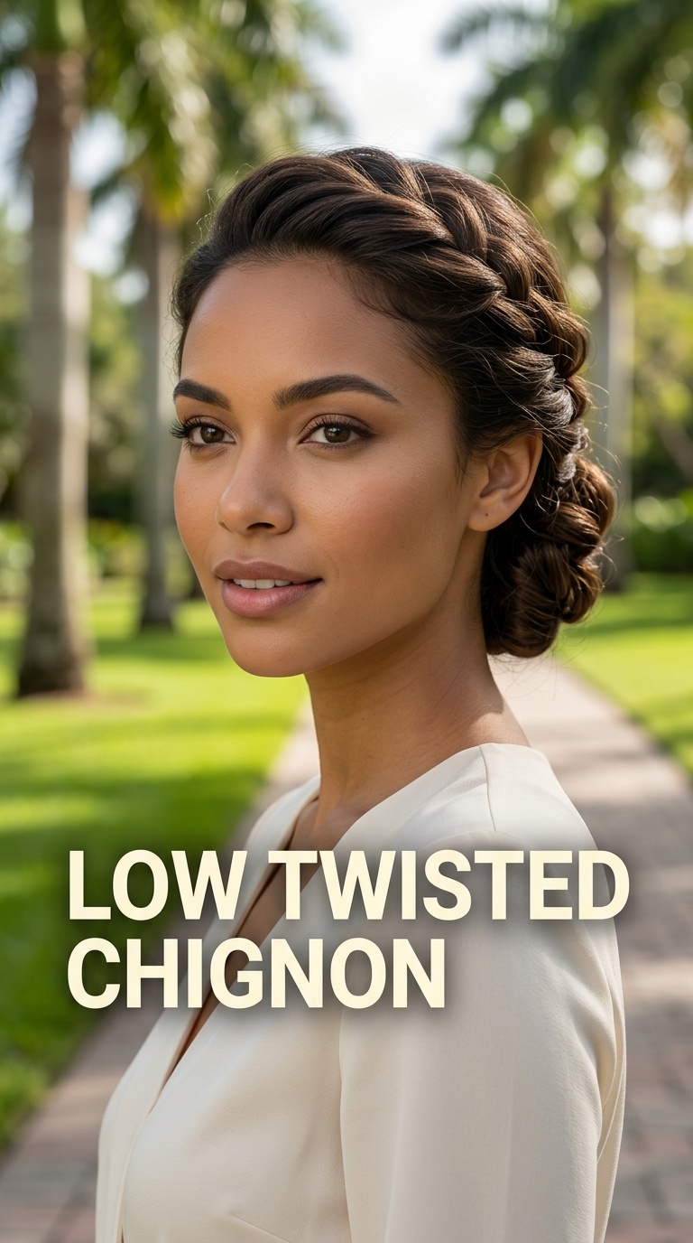 Low Twisted Chignon