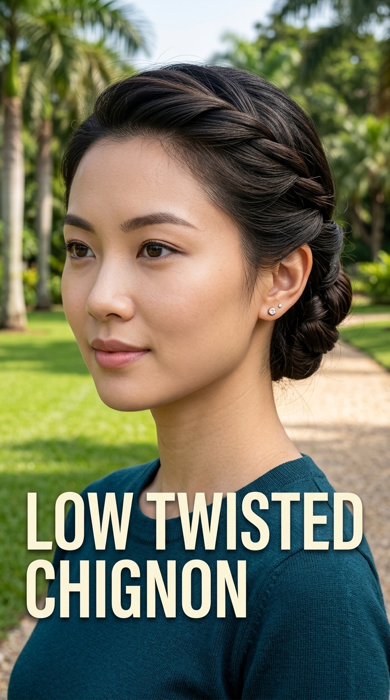 Low Twisted Chignon