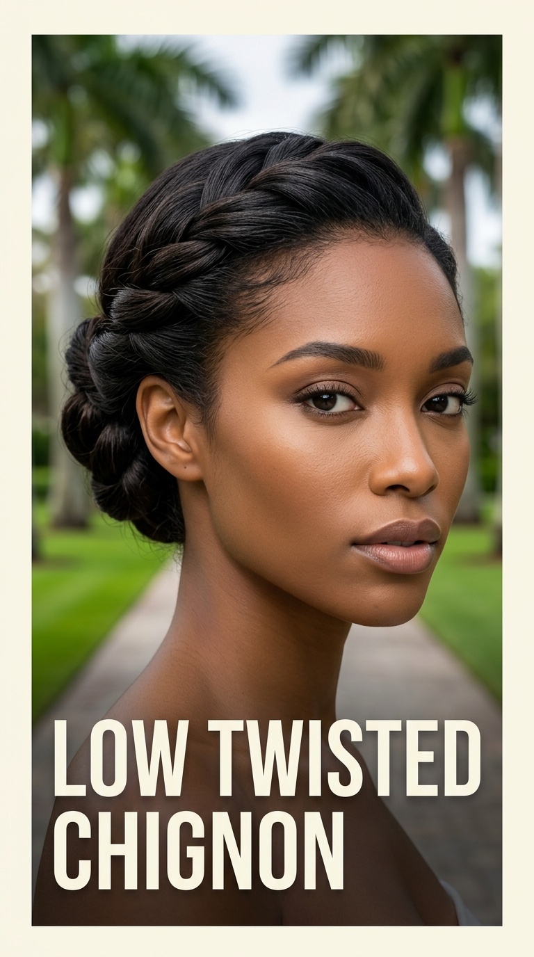 Low Twisted Chignon