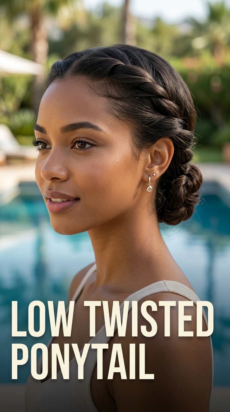 Low Twisted Ponytail