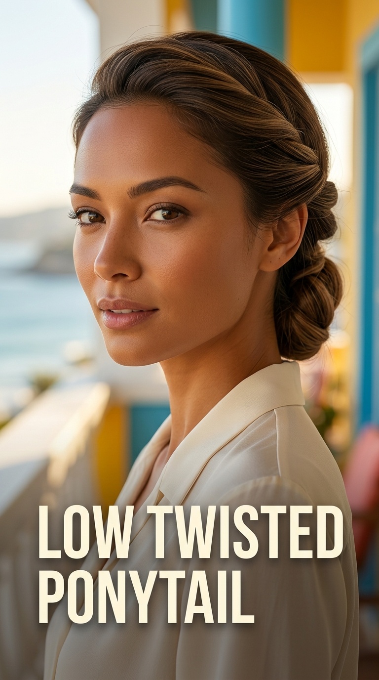 Low Twisted Ponytail
