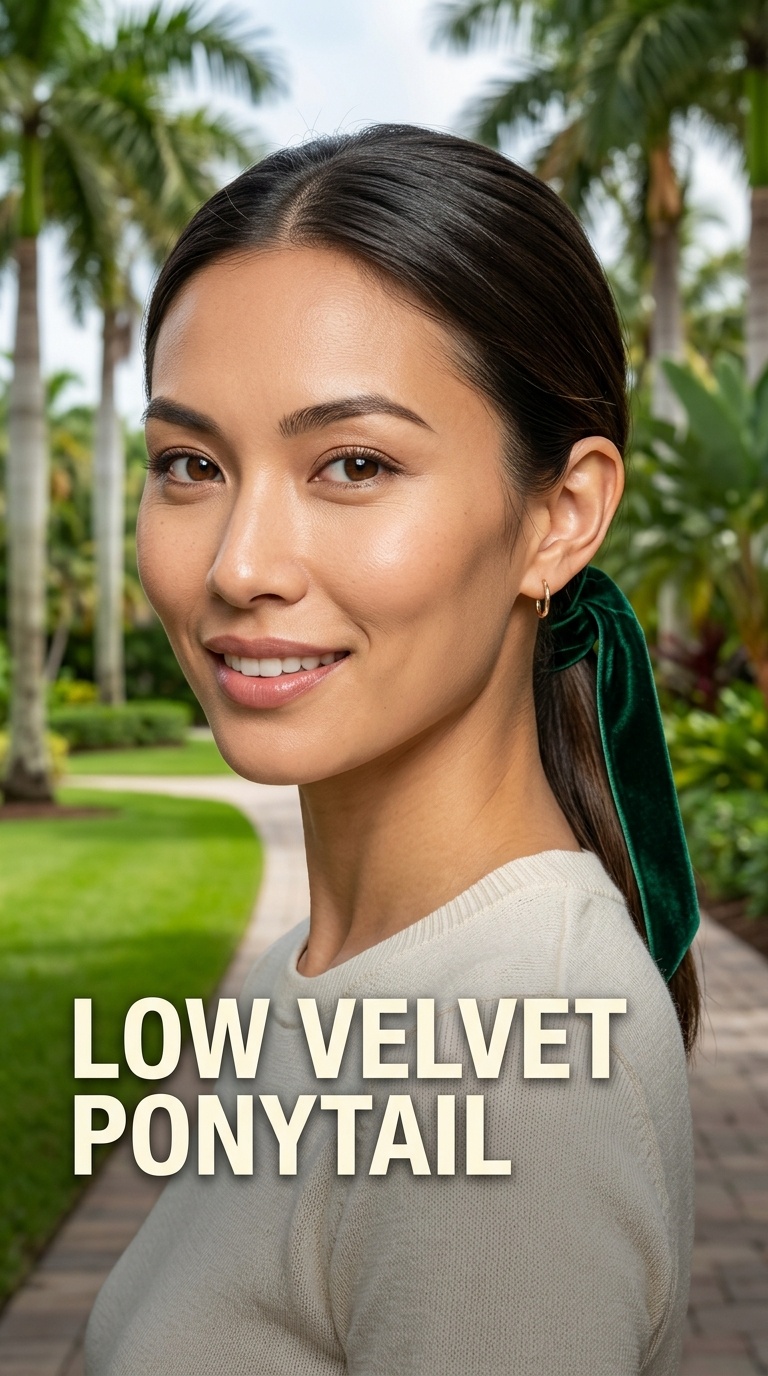 Low Velvet Ponytail