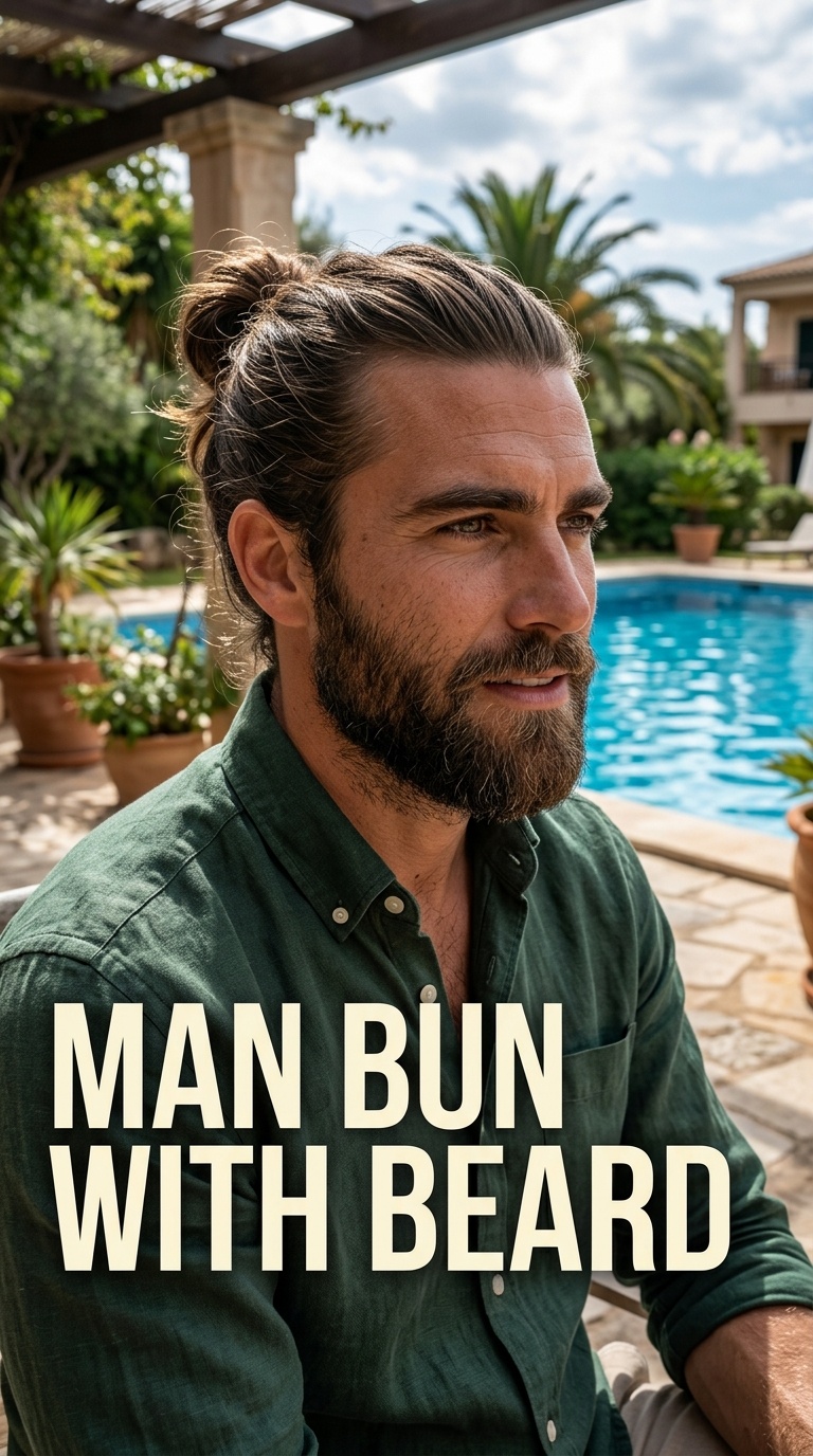 Man Bun with Beard