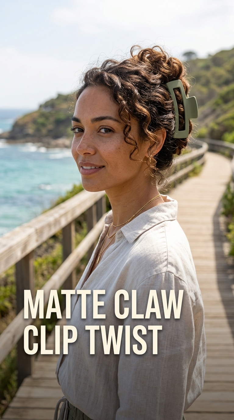 Matte Claw Clip Twist