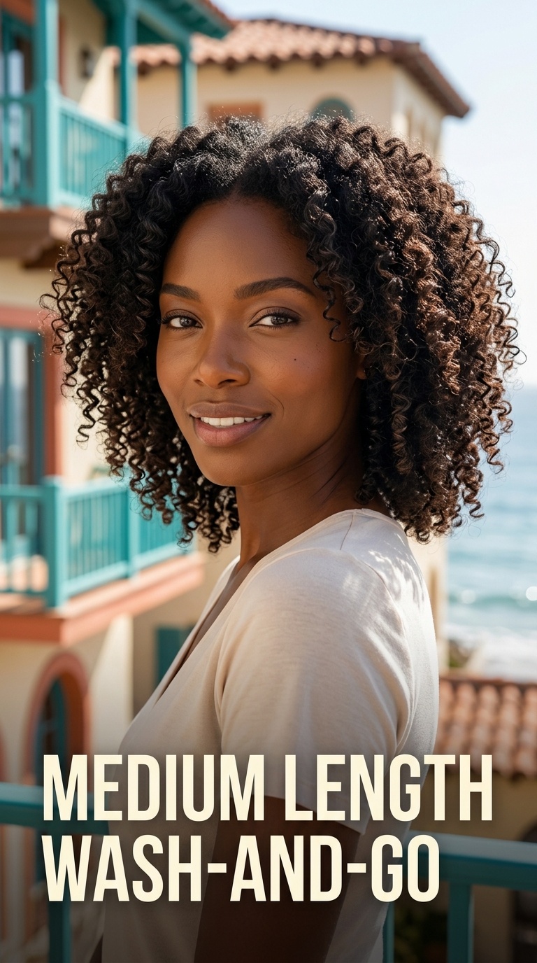 Medium Length Wash-and-Go