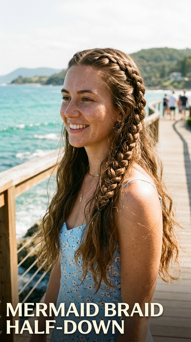 Mermaid Braid Half-Down