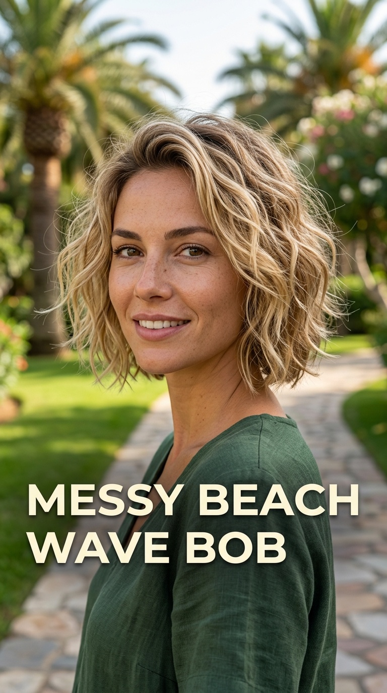 Messy Beach Wave Bob