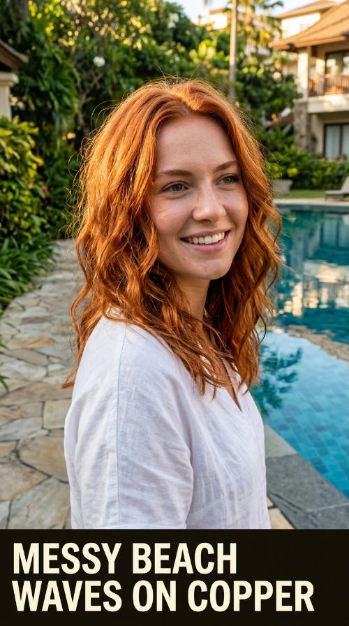Messy Beach Waves on Copper