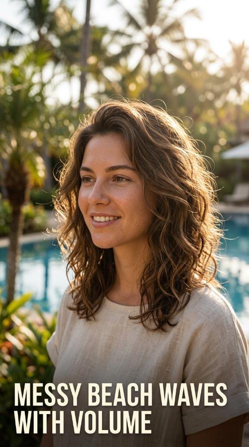 Messy Beach Waves with Volume