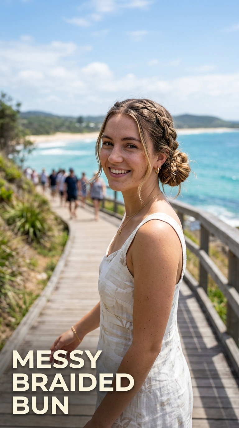 Messy Braided Bun
