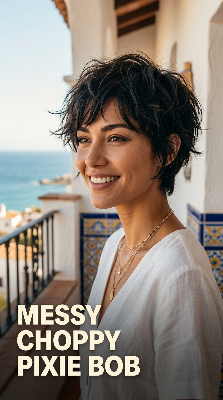 Messy Choppy Pixie Bob