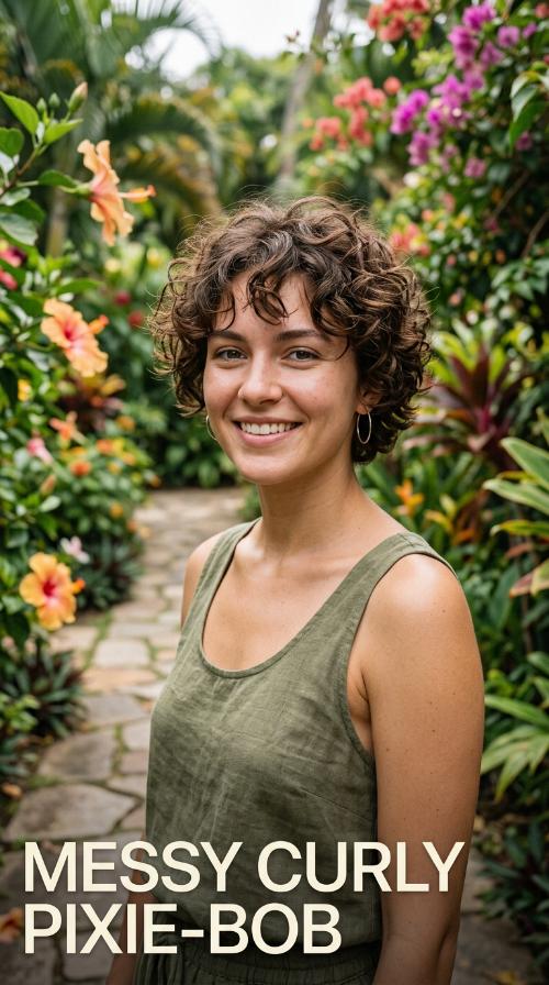 Messy Curly Pixie-Bob