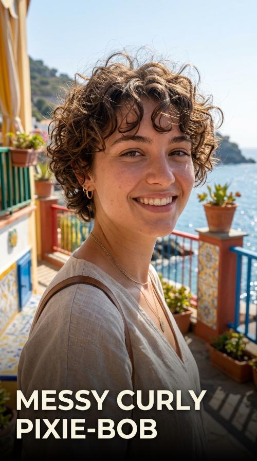 Messy Curly Pixie-Bob