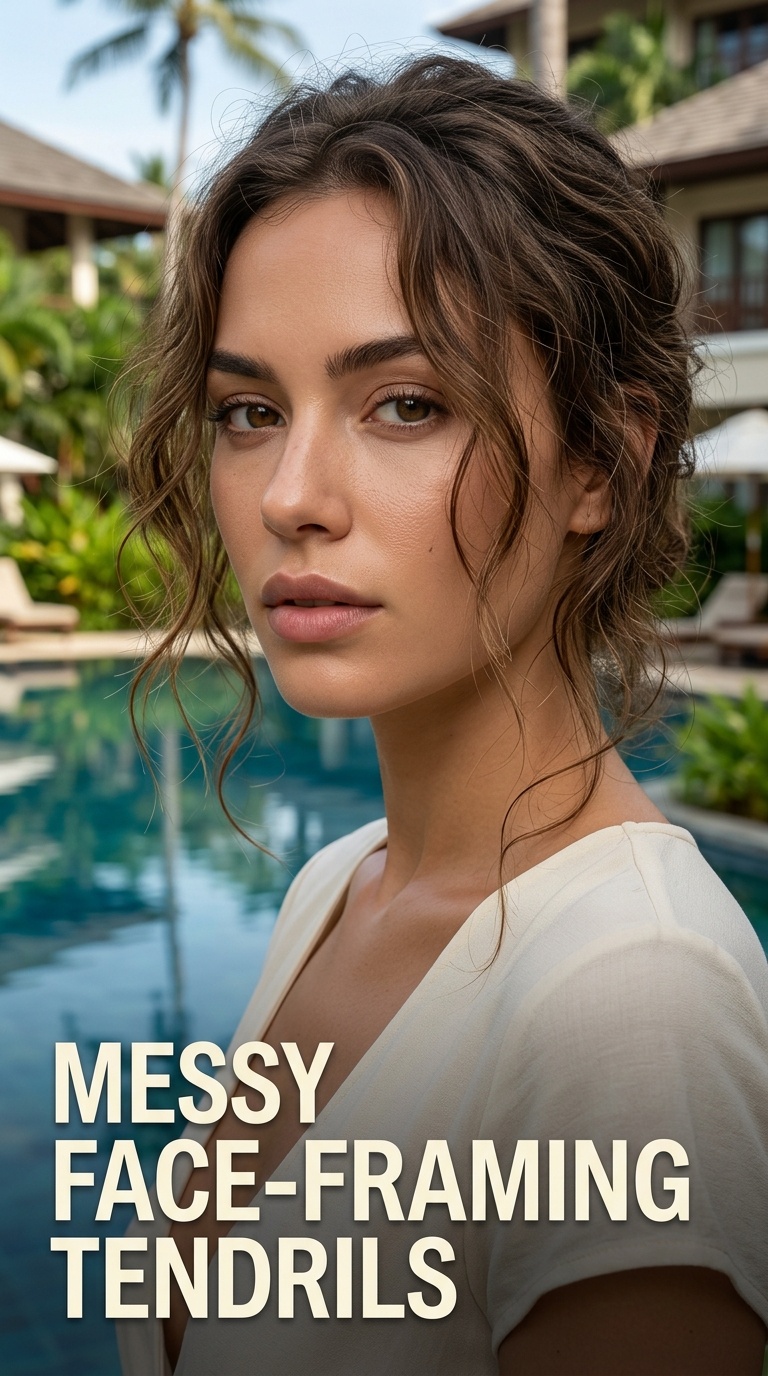 Messy Face-Framing Tendrils