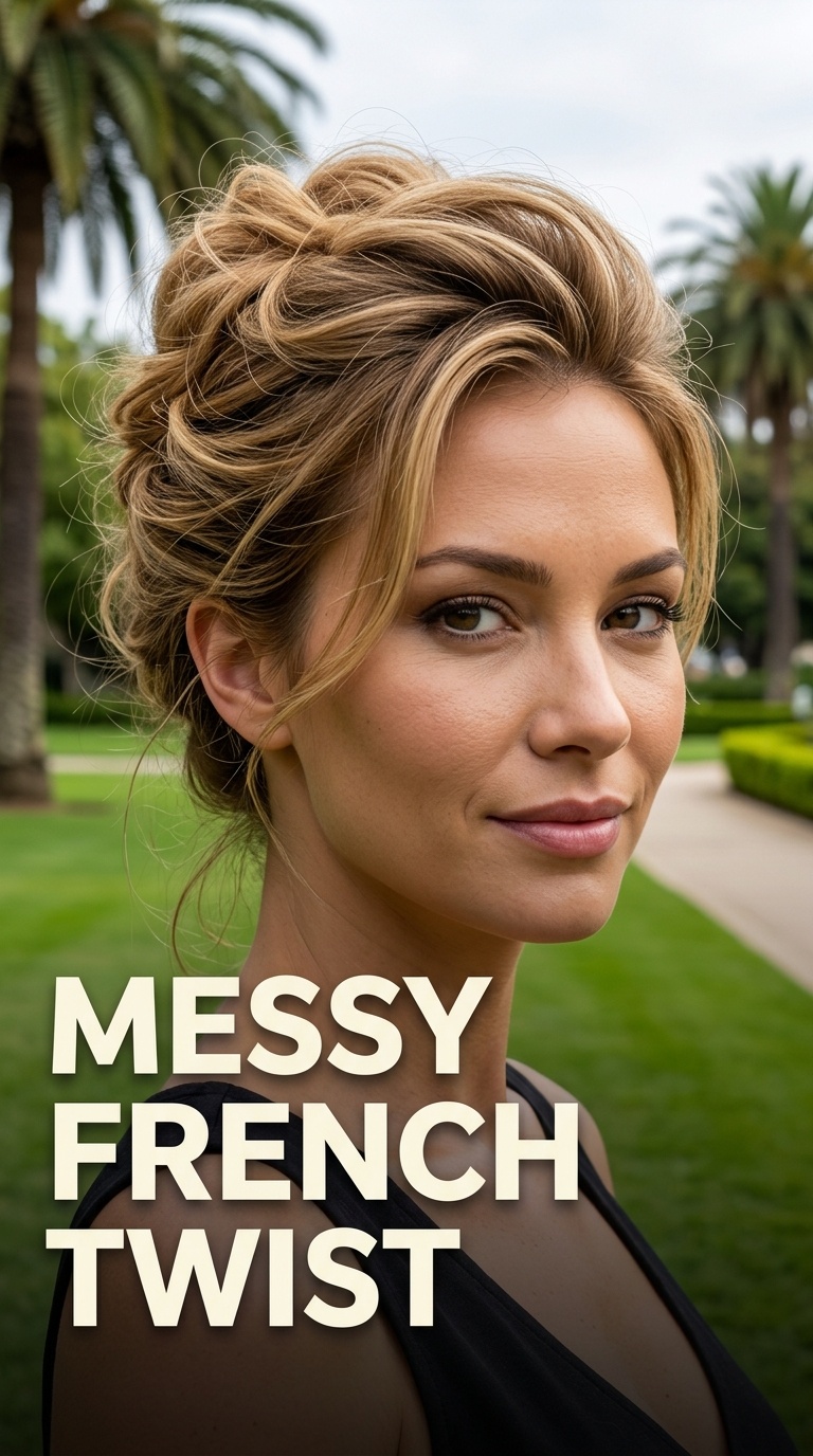 Messy French Twist