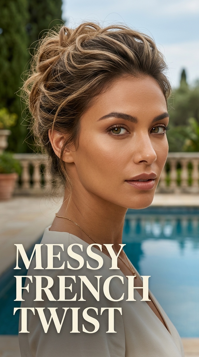 Messy French Twist
