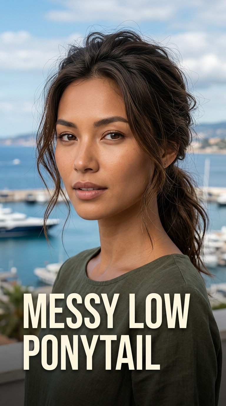 Messy Low Ponytail