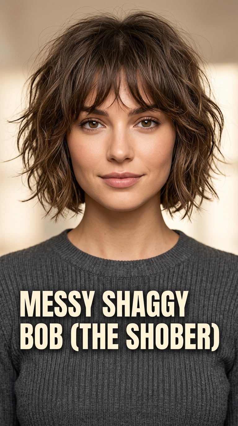 Messy Shaggy Bob (The Shober)