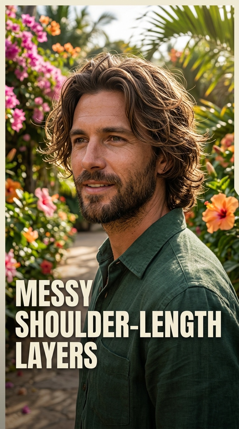 Messy Shoulder-Length Layers