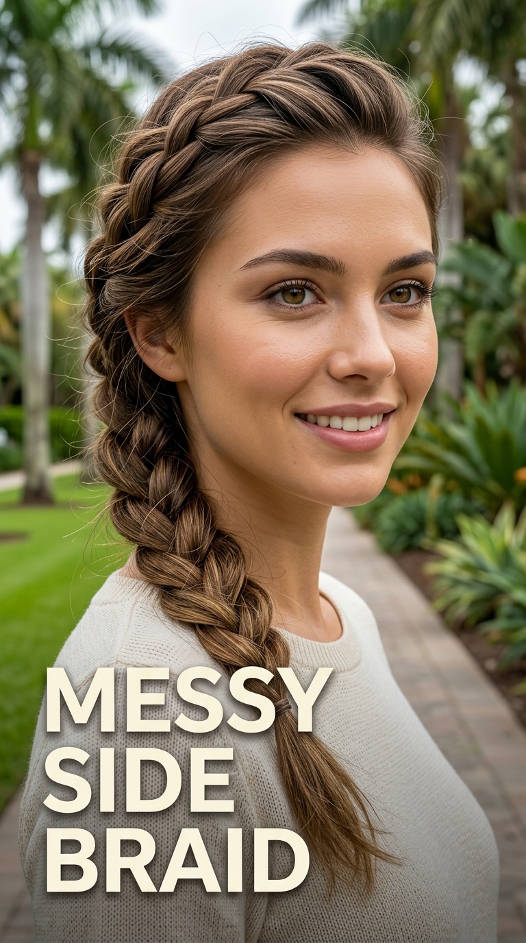 Messy Side Braid