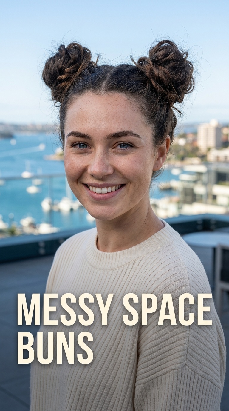 Messy Space Buns