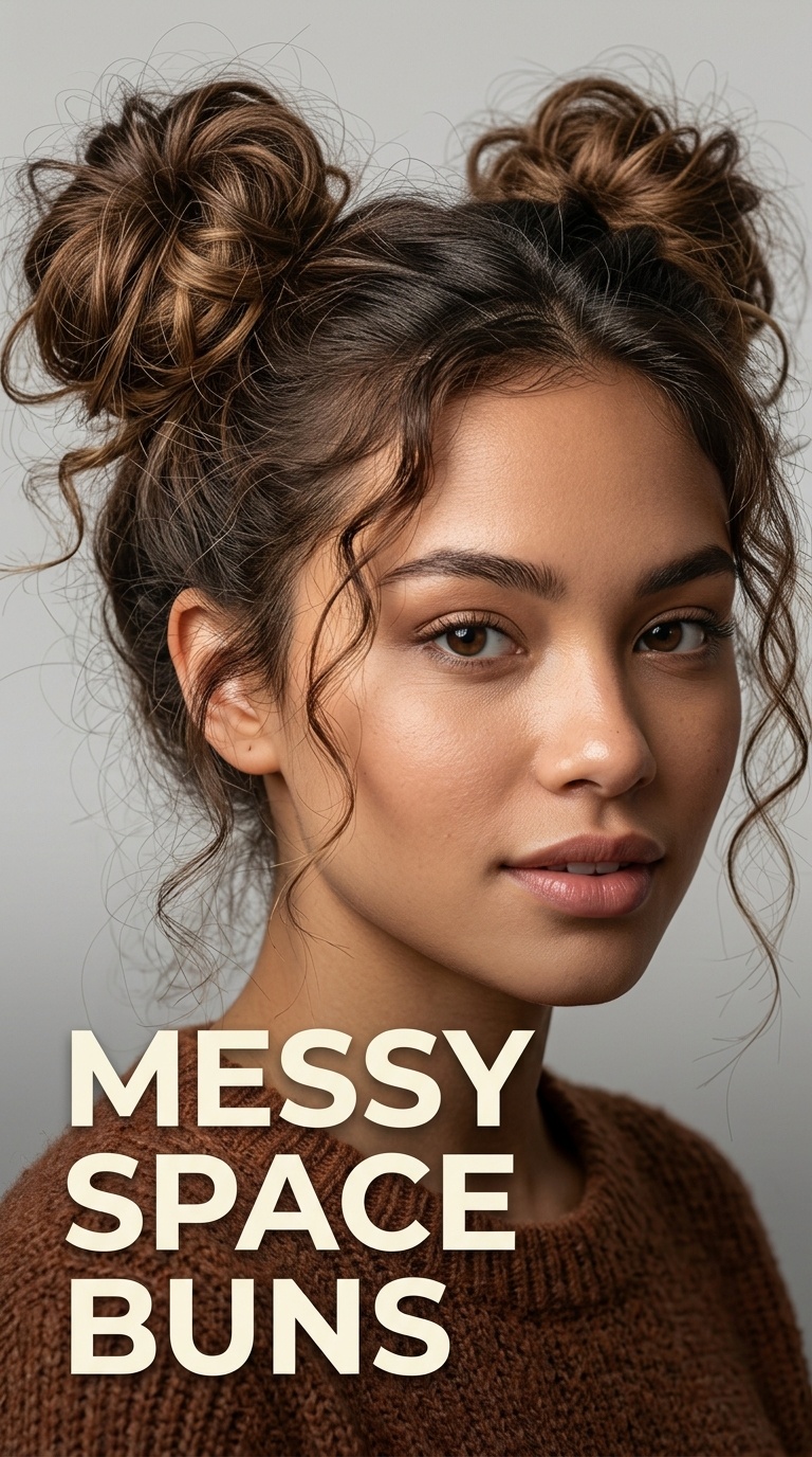 Messy Space Buns