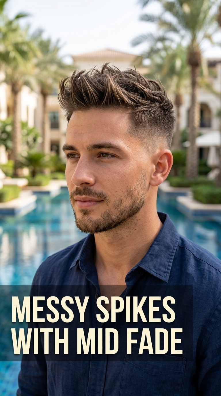 Messy Spikes with Mid Fade