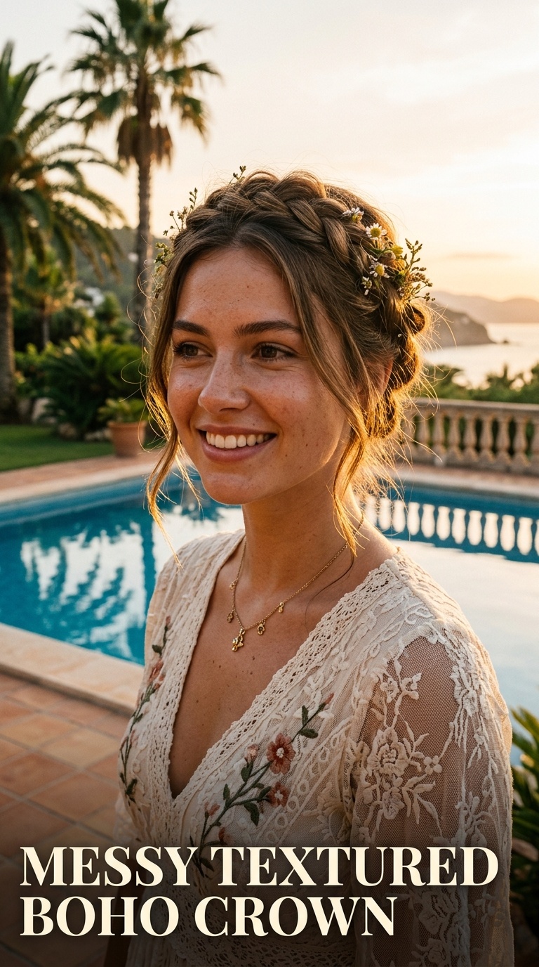 Messy Textured Boho Crown