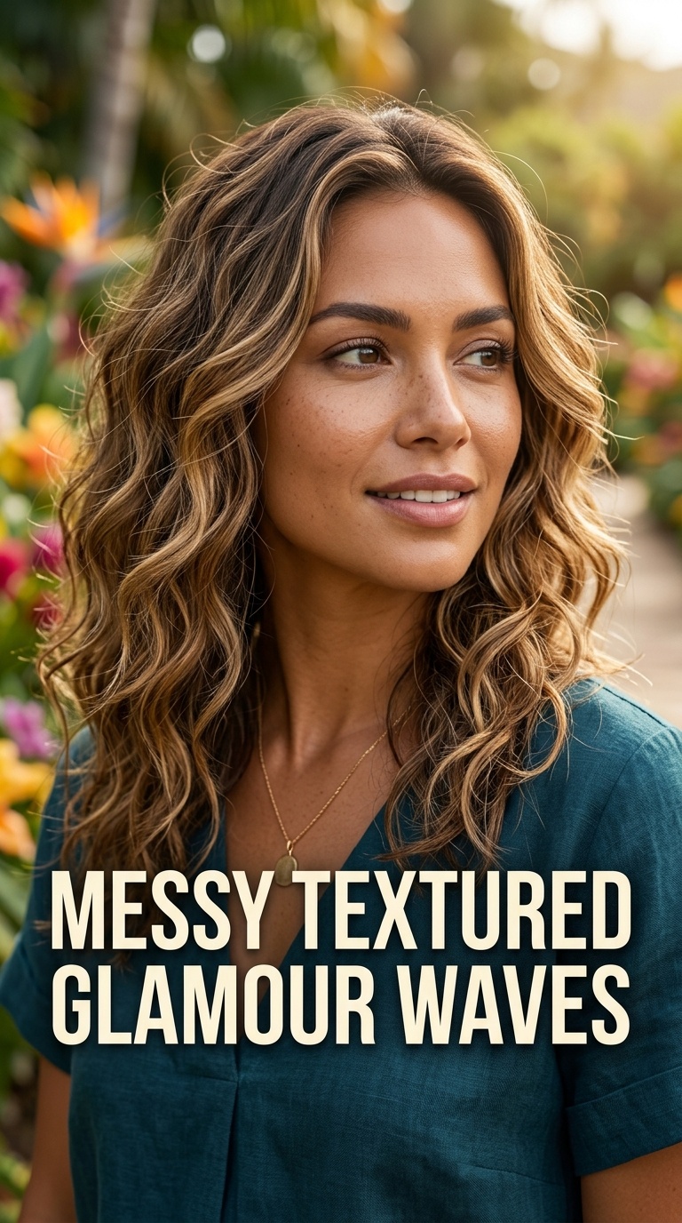 Messy Textured Glamour Waves