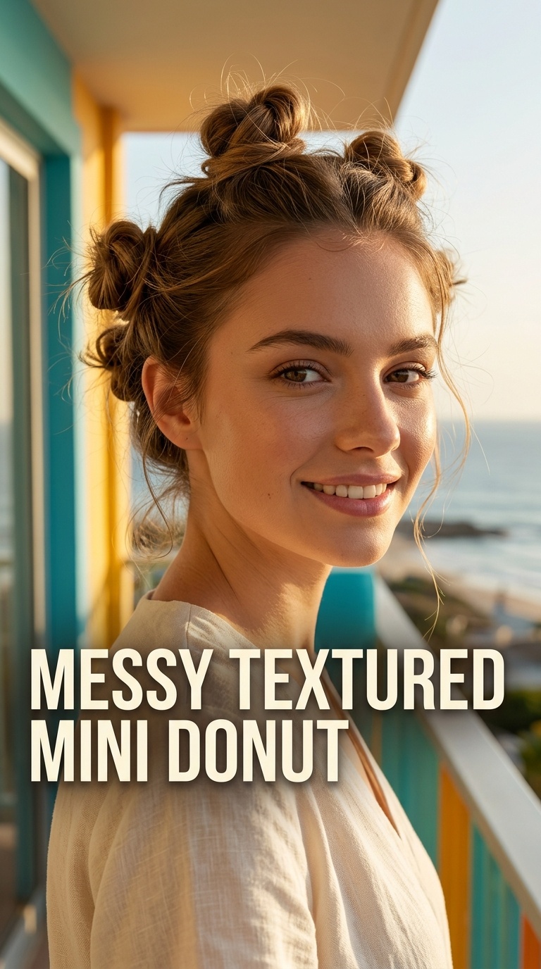 Messy Textured Mini Donut