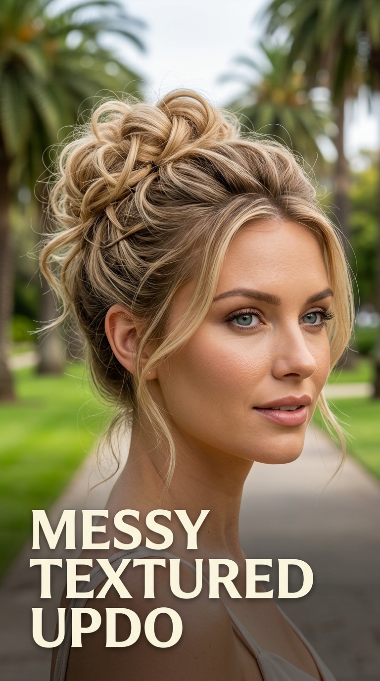 Messy Textured Updo