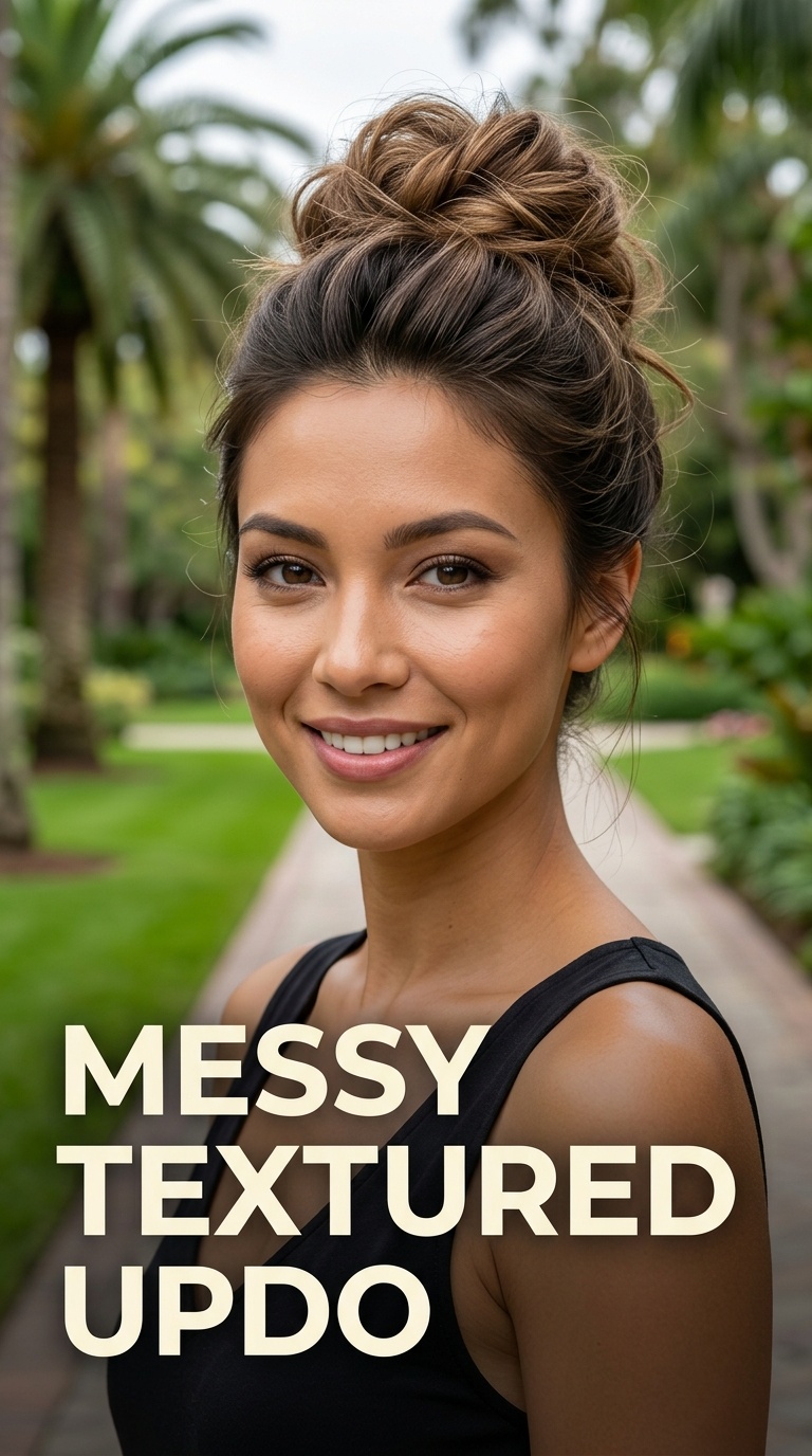 Messy Textured Updo